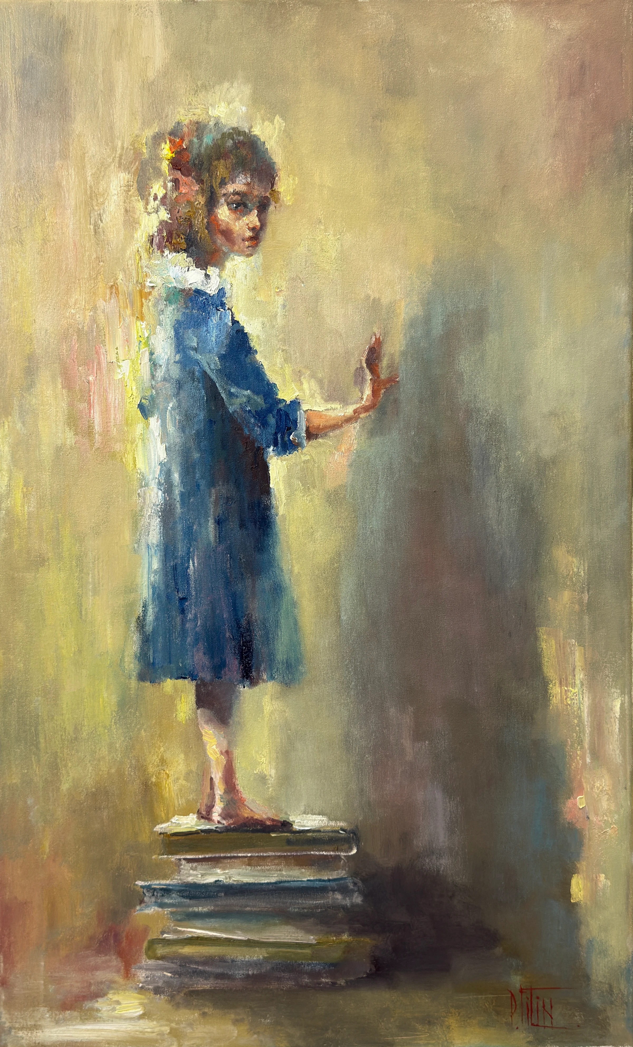moje knihy – olejomalba, Pavel Filin