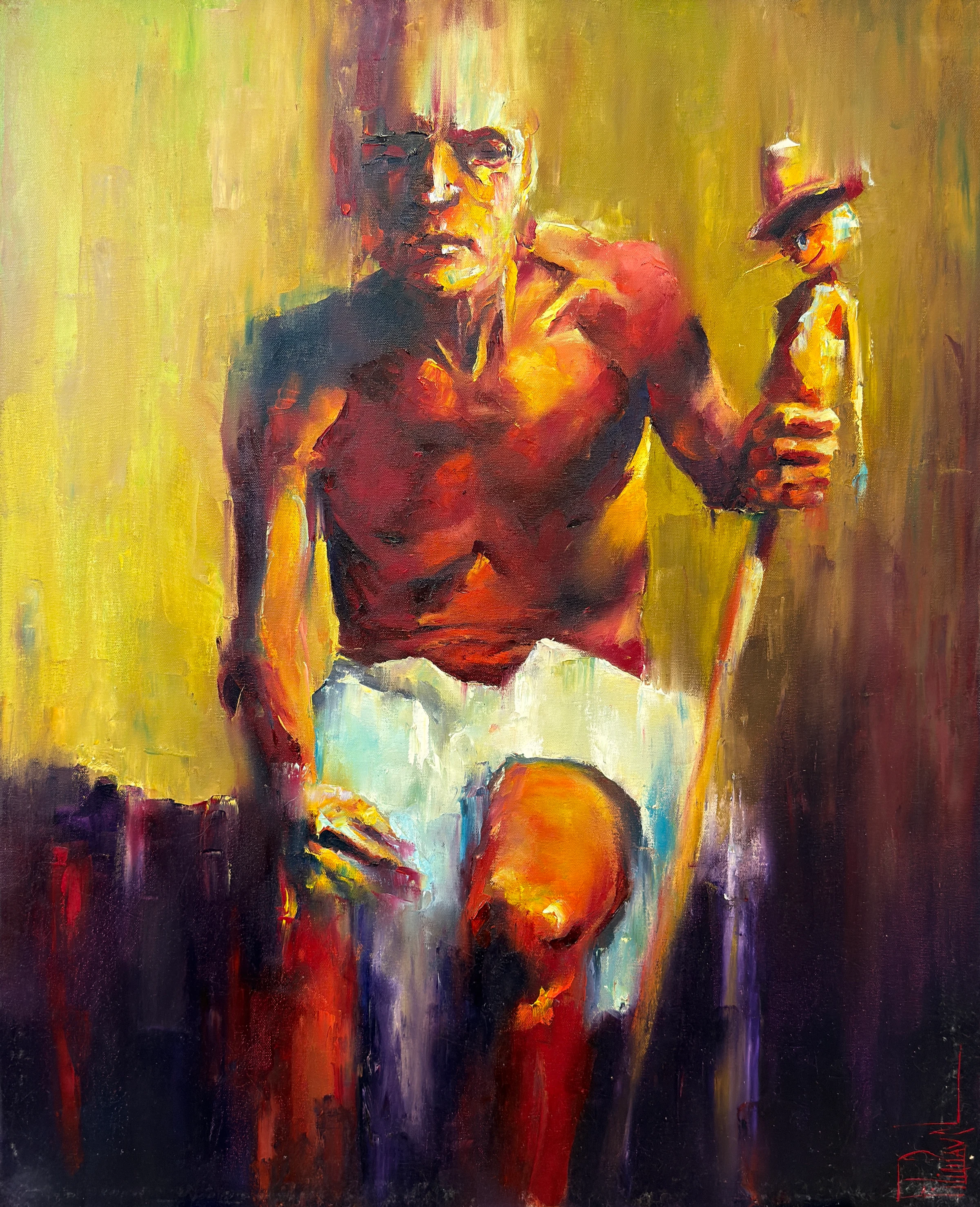 hračka – olejomalba, Pavel Filin