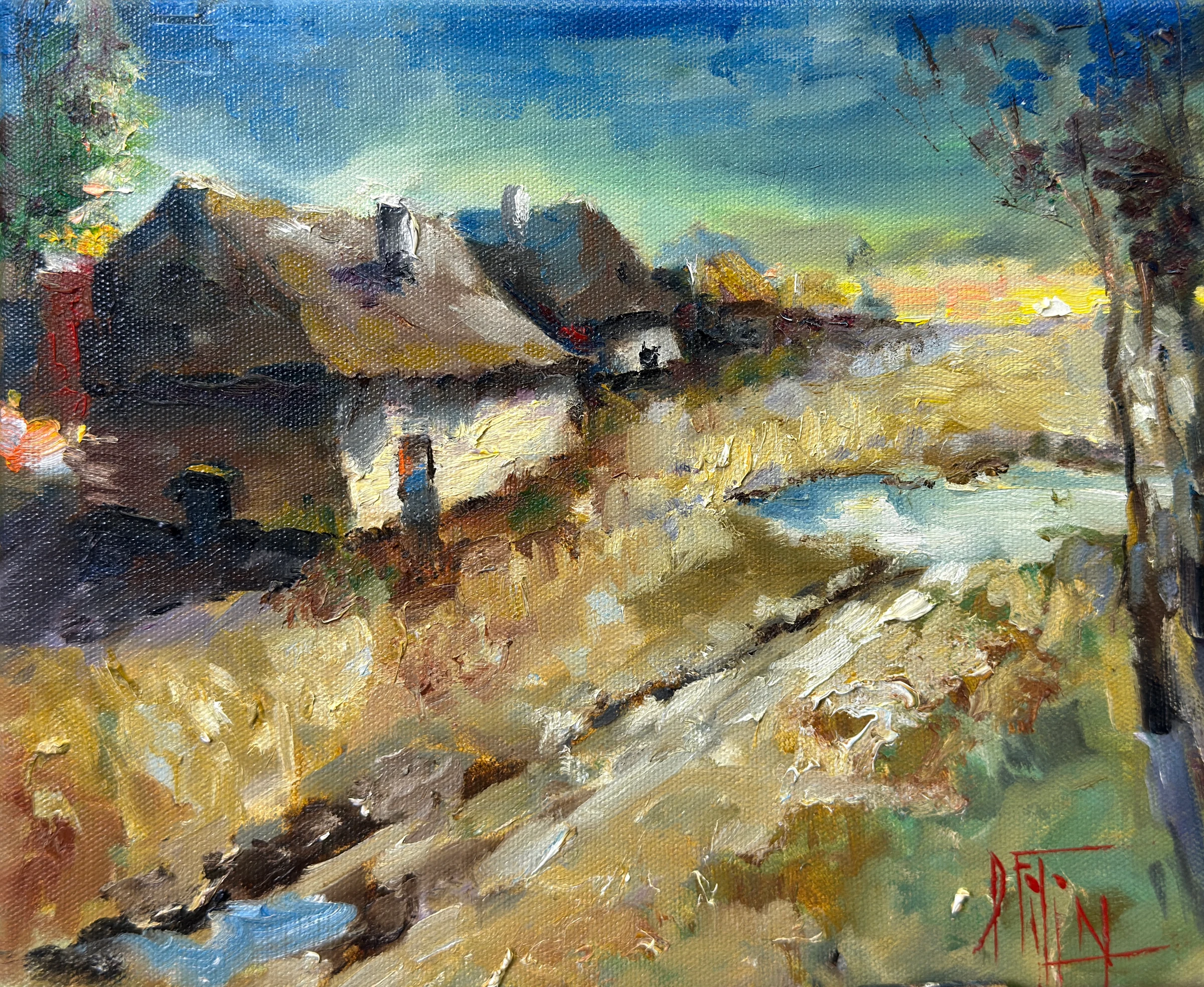 vesnice – olejomalba, Pavel Filin
